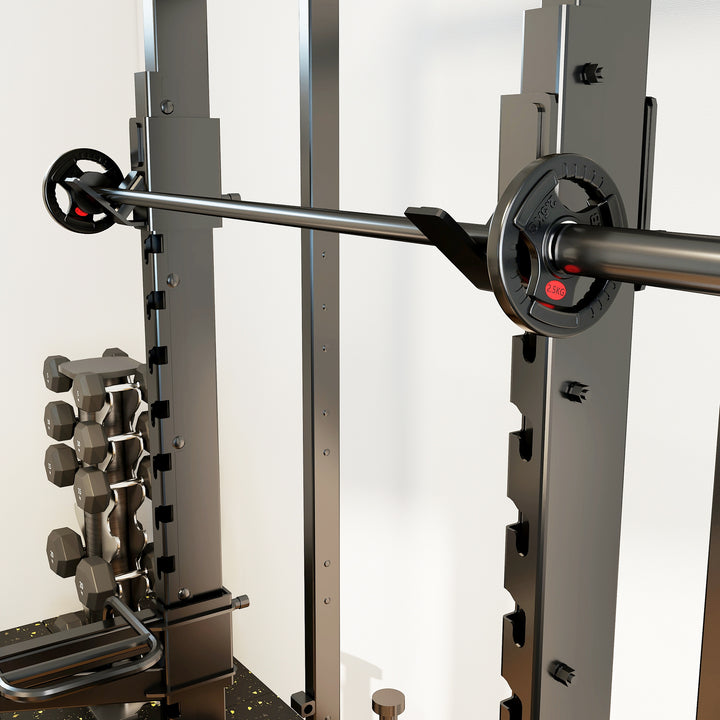 MCL Olympic Weight Plates, 2"/5cm Weight Disc Pair with Tri-Grips, 2 x 2.5kg Dumbbell Plates for Weightlifting and Strength Training Home Gym Fitness Workout, Black