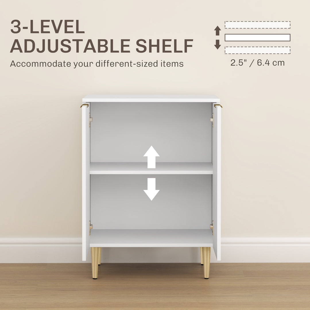 Sideboard Buffet Cabinet, Modern Kitchen Storage Cabinet with Adjustab