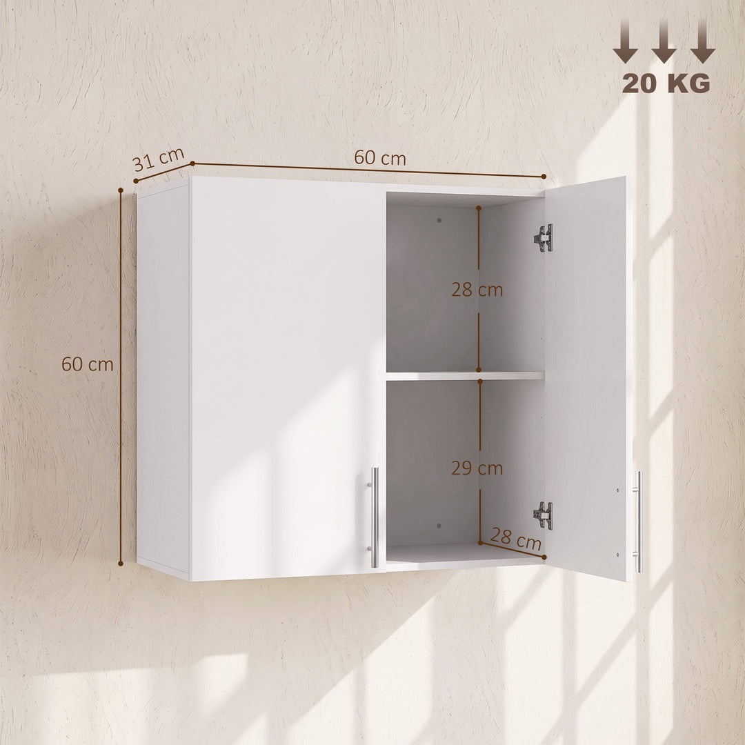 Bathroom Wall Cabinet, Wall-Mounted Bathroom Storage Cabinet with 2 - view 3