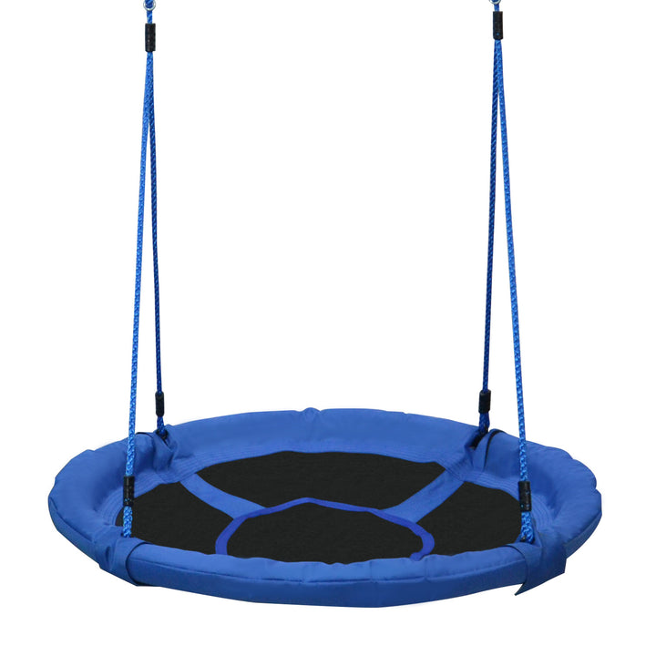 MCL Kid Nest Swing Seat Saucer Tree Swing 40 Inch/100cm for Outdoor Indoor Blue