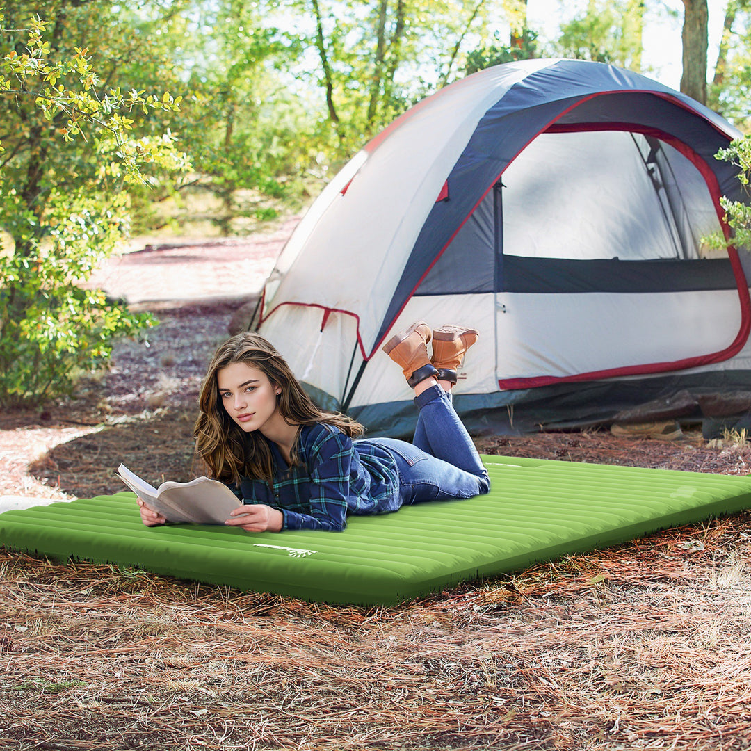 2 Person Camping Inflatable Mattress - Green