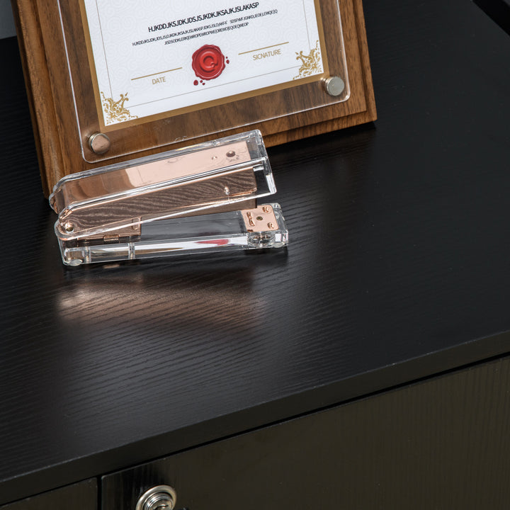 Two-Tier Locking Office Storage Cabinet - Black