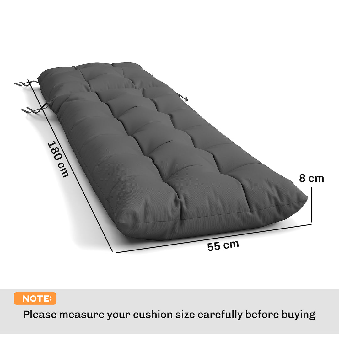 Sun Lounger Cushions Only, Garden Lounge Chair Cushions Set of 2, Sunb