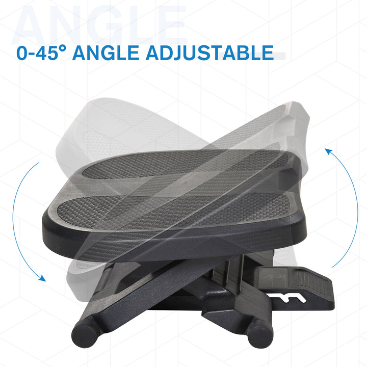 0-30° Three-Height Under-Desk Support Footrest - Black