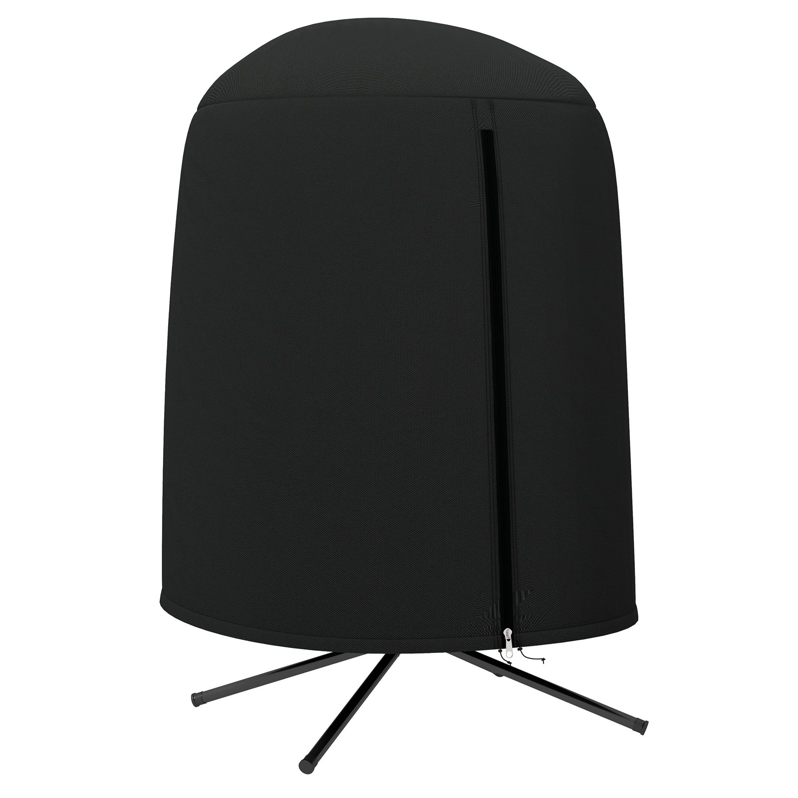 190 x Φ128cm Hanging Egg Chair Furniture Cover - Black