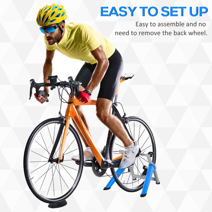 Indoor Bike Trainer, Foldable Turbo Trainer Bike Stand with 8 Level Magnetic Resistance, for 650C, 700C or 26"-29" Wheels