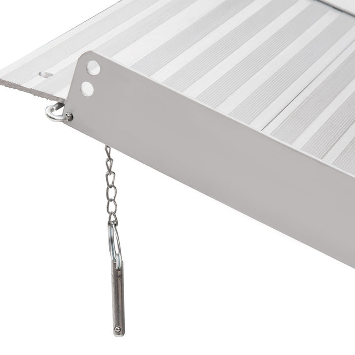 MCL 4ft Folding Aluminum Wheelchair Ramp Scooter Portable Mobility Assist Suitcase Access Aid Disabled