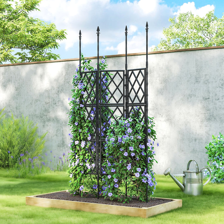 Foldable Garden Trellis, Lattice Climbing Support Trellis for Garden, 