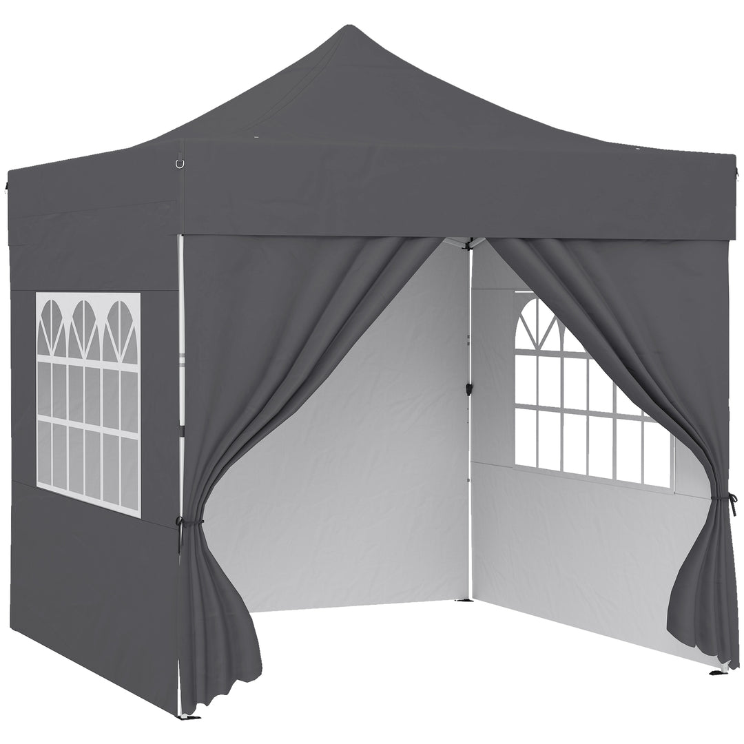 3 x 3 m Pop Up Gazebo with Sidewalls, UPF50+ Heavy Duty Garden Party T