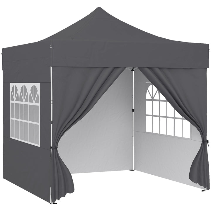 3 x 3 m Pop Up Gazebo with Sidewalls, UPF50+ Heavy Duty Garden Party T