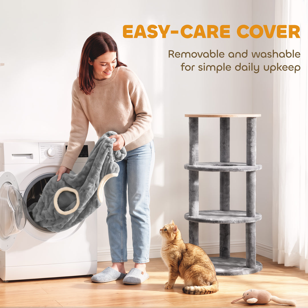 Cat House for Indoor Kittens, Cat Condo with Removable Washable - view 6