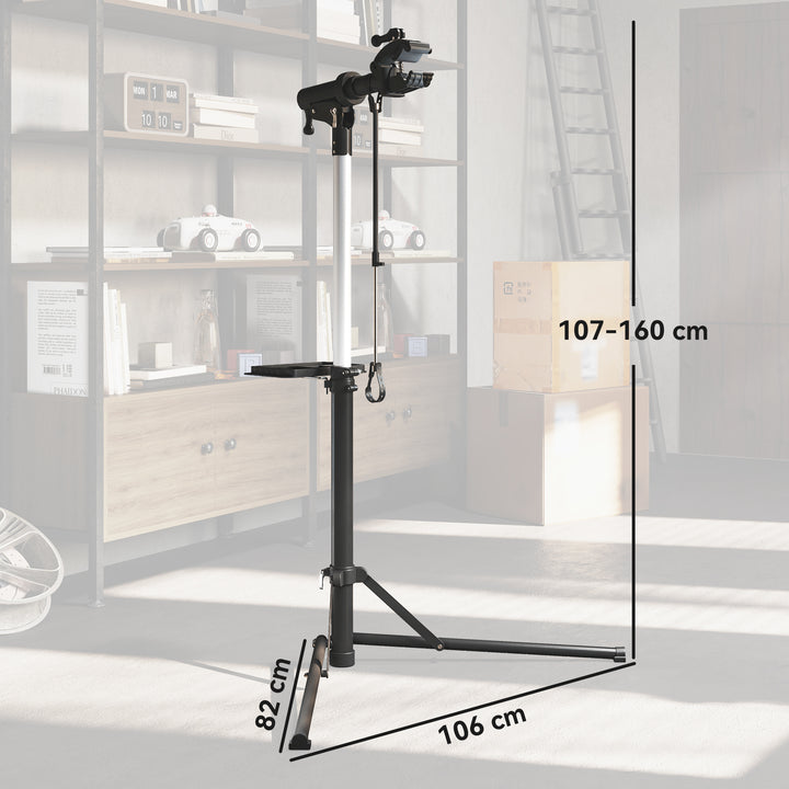 Bike Repair Stand, Max Load 40kg, Foldable, Height Adjustable, for Road Bike, Mountain Bike, E-bike