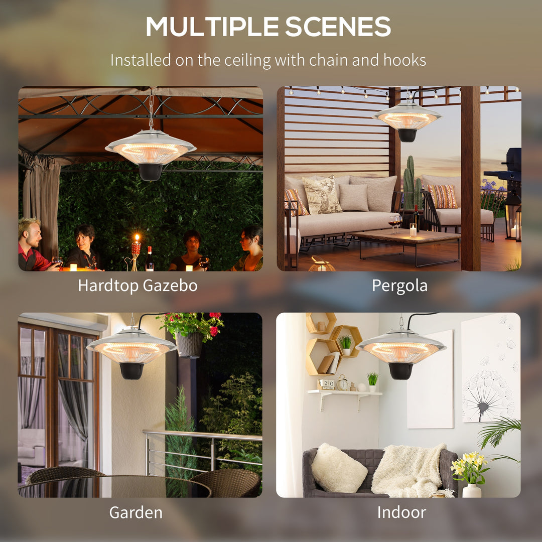 1500W Outdoor Heater Outdoor Ceiling Mounted Aluminium Halogen - view 4