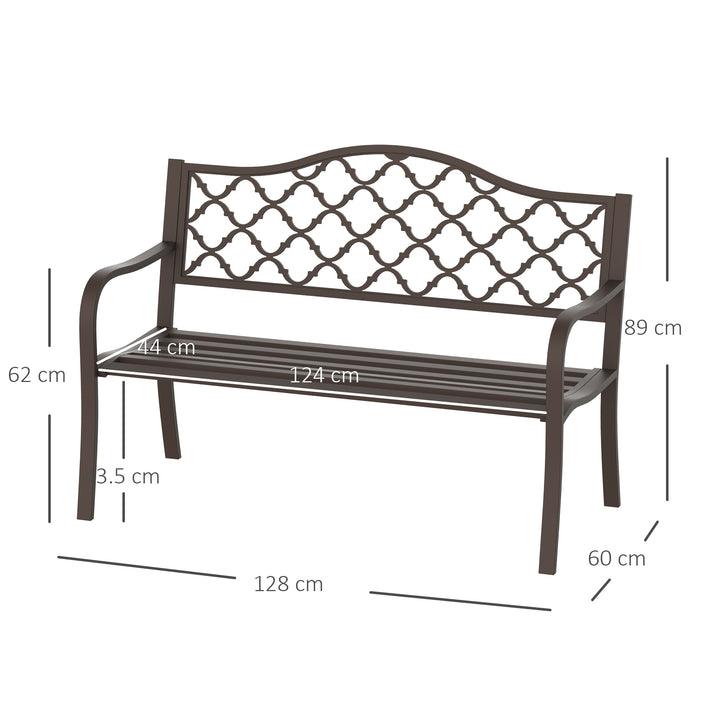 MCL Antique Style Outdoor Cast Iron Front Porch Bench Path Chair Seat Outdoor