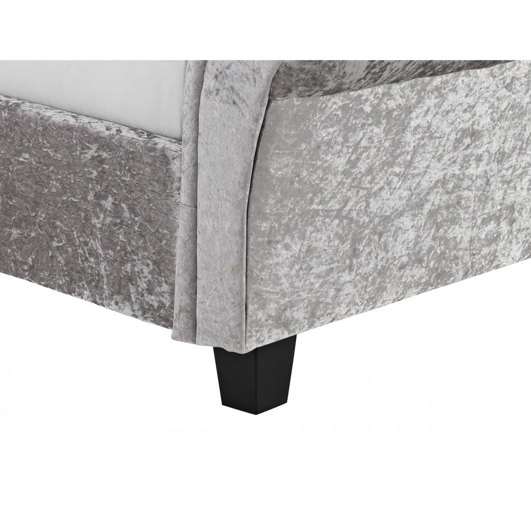 Casablanca HFE Crushed Velvet Double Bed Grey