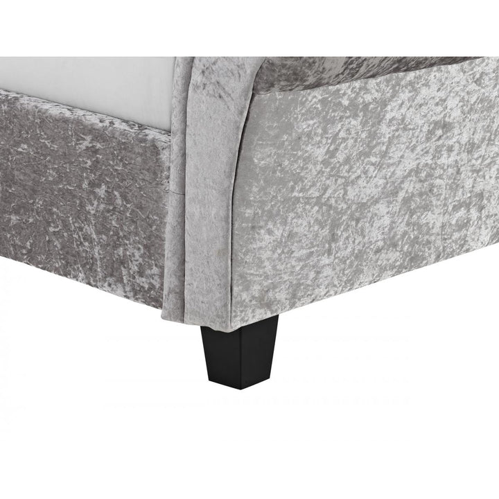 Casablanca HFE Crushed Velvet King Size Bed Grey