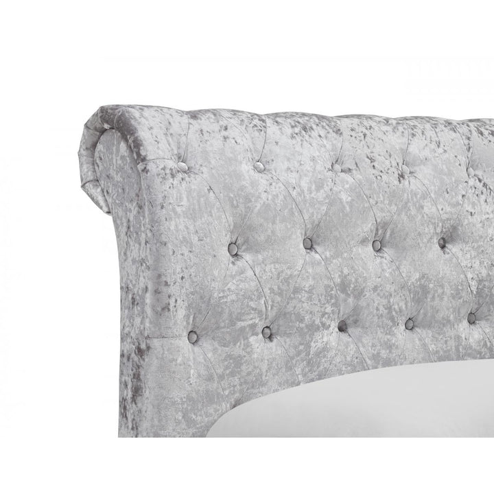 Casablanca HFE Crushed Velvet King Size Bed Grey