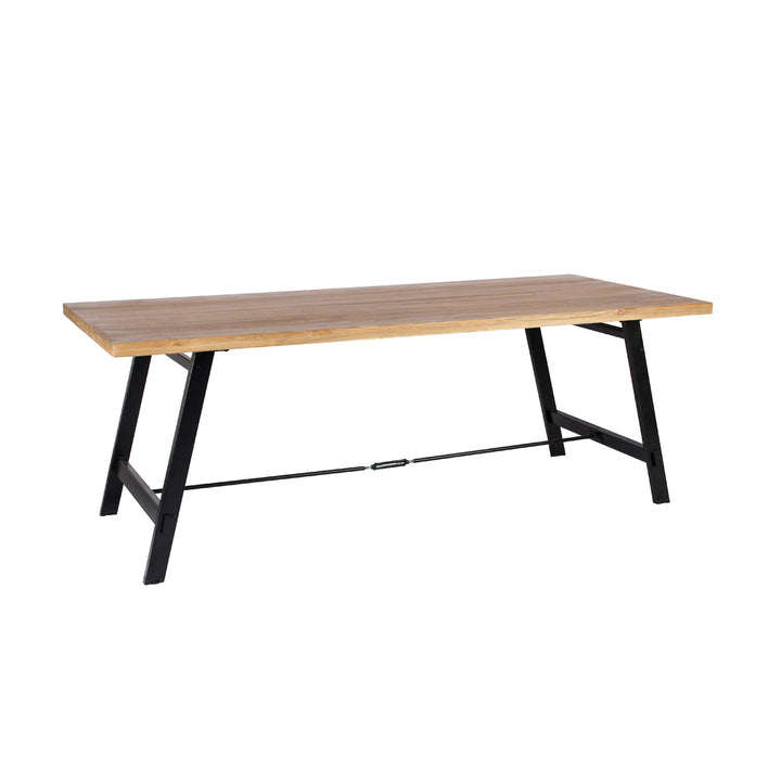 Cavendish Large Dining Table with Black Metal Legs