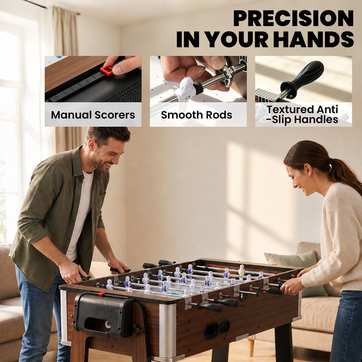 3 in 1 Multi Game Table, 3.4ft Reversible Air Hockey Pool Football Gam
