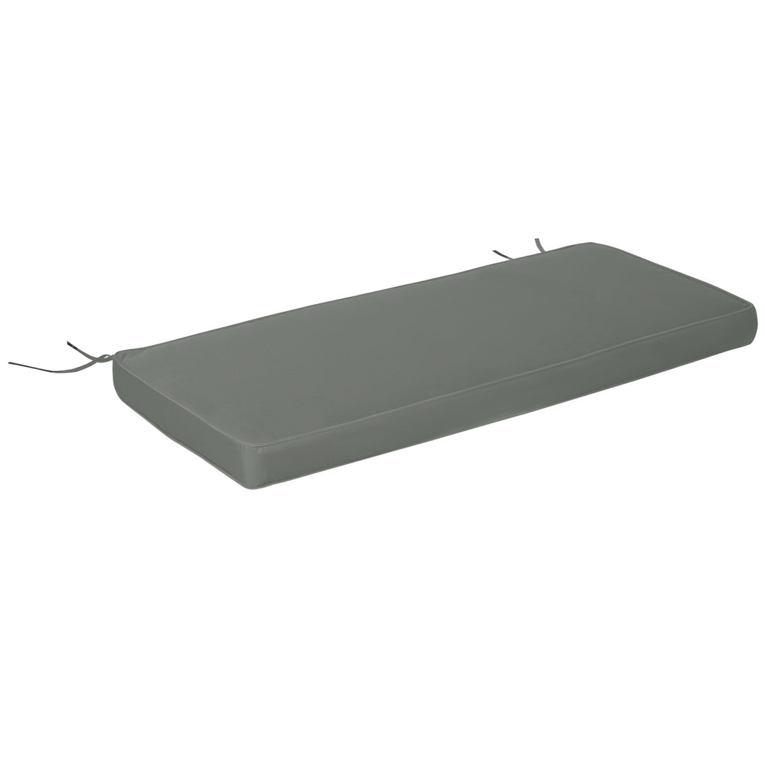 MCL Garden Bench Cushion 2 Seater Loveseat Seat Pad for Patio Swing Furniture for Indoor & Outdoor Use, 120 x 50 x 8 cm, Grey