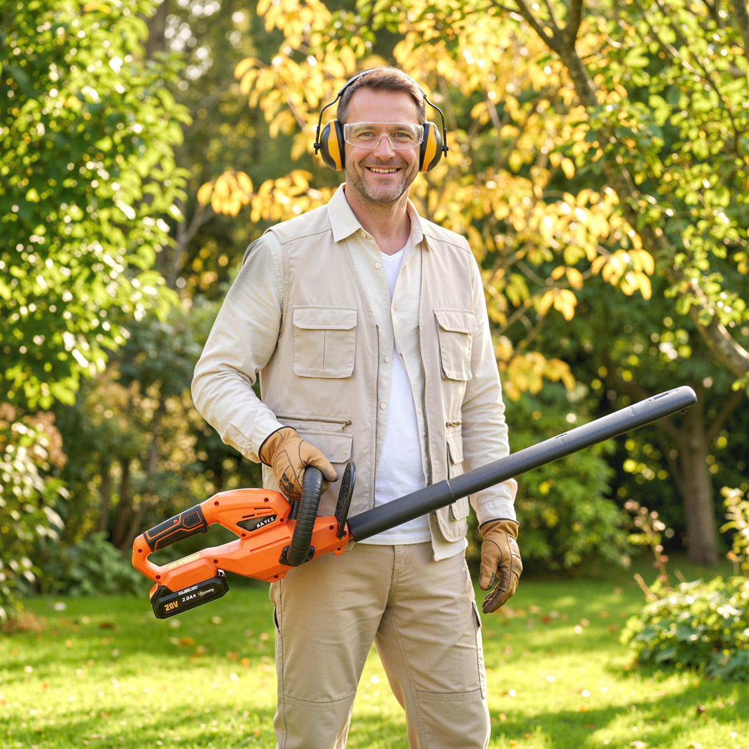 20" Cordless Hedge Trimmer, 18V Electric Hedge Cutter with 51cm Dual A