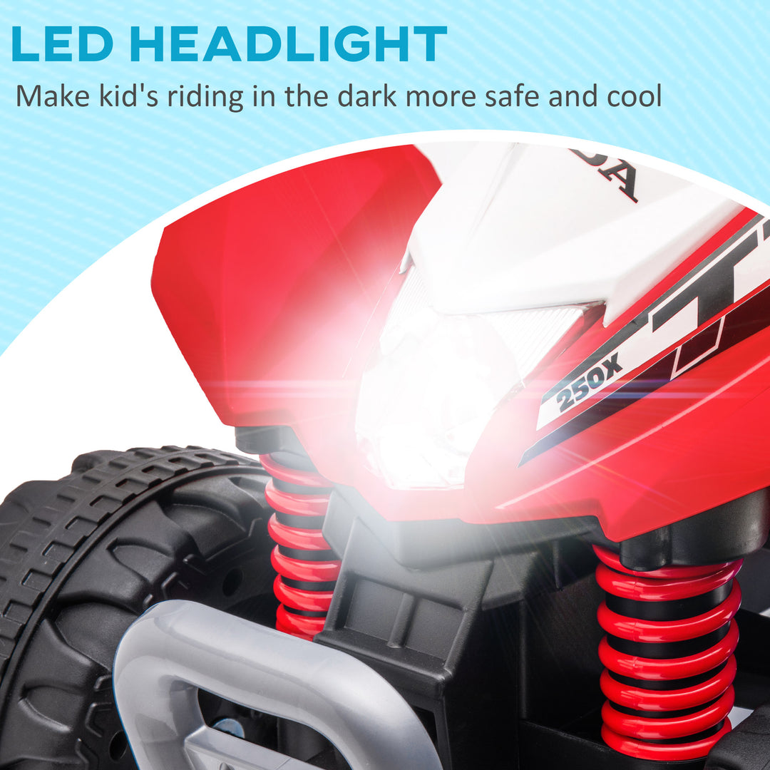 Honda Licensed Kids Electric Quad Bike, 6V ATV Ride On for Ages 1.5-3 