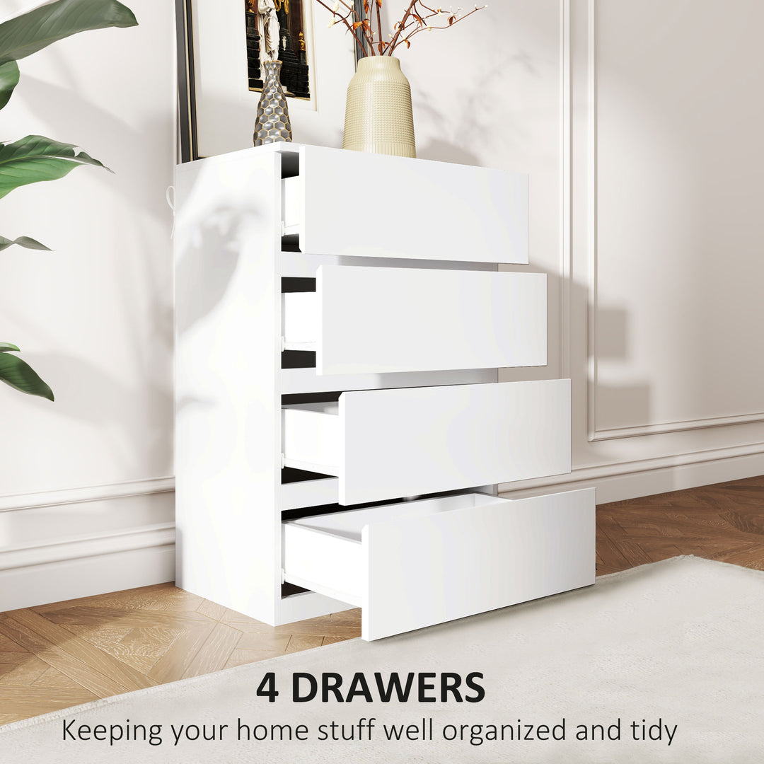 MCL Chest of Drawers, 4-Drawer Storage Cabinets, Modern Dresser, Storage Drawer Unit for Bedroom
