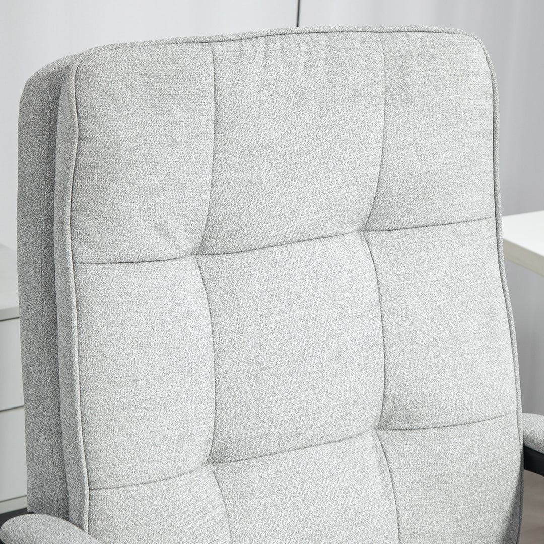 Linen-Look Double-Padded Office Chair