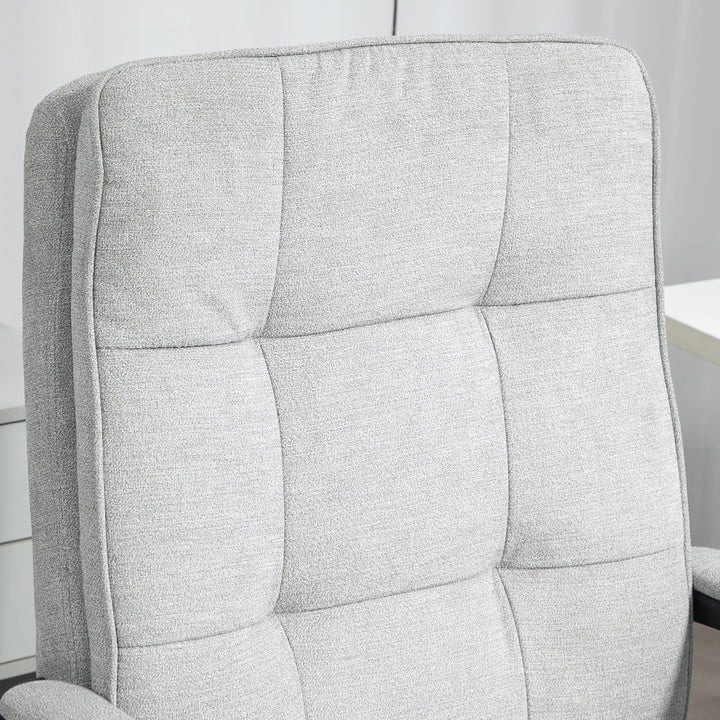 Linen-Look Double-Padded Office Chair