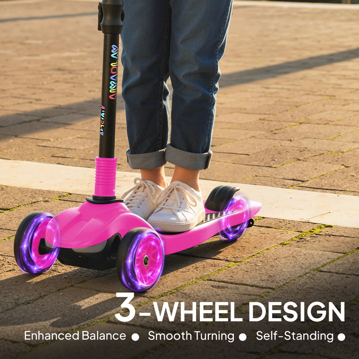 Three-Wheel Foldable Electric Scooter for Kids Aged 6-10 Years