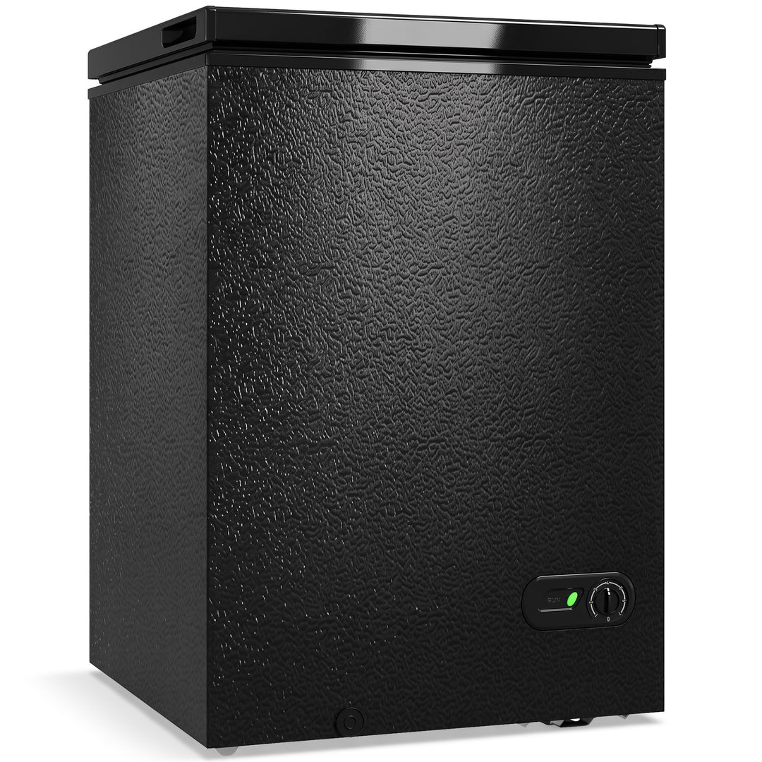 91L Freestanding Chest Freezer with Removable Storage Basket, Chest - Black