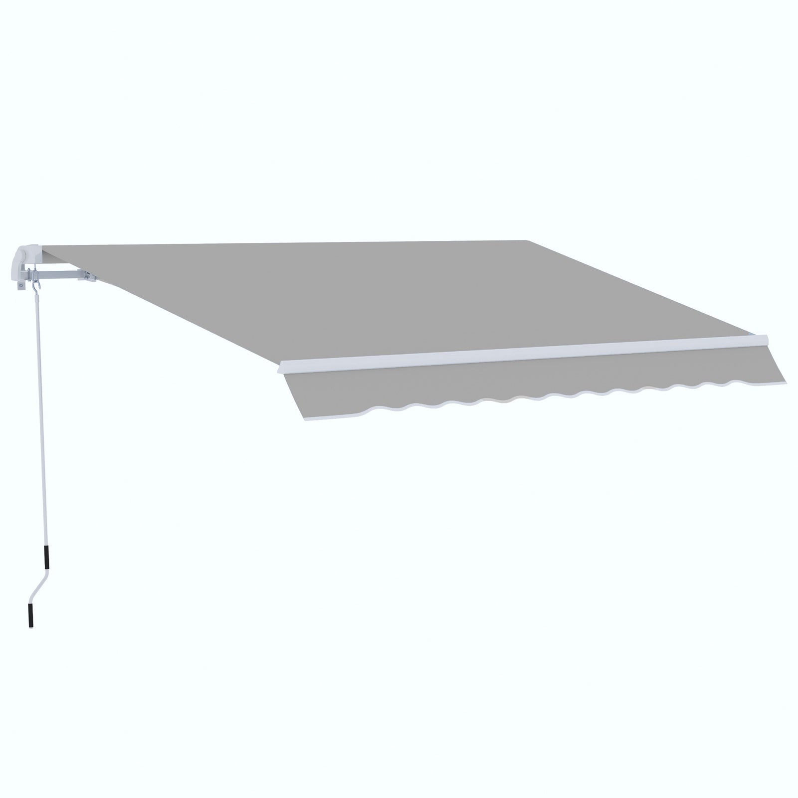 Garden Patio Manual Awning Canopy Sun Shade Shelter Retractable 4 Size 5 Colour