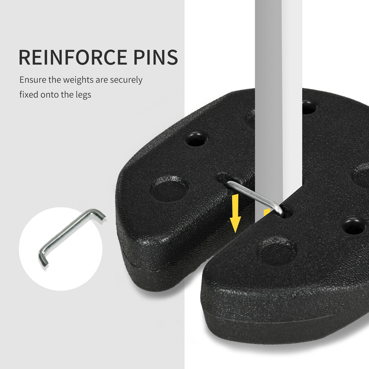 Gazebo Weights Set of 8, 24KG Weights for Gazebo Legs with Reinforce Pins and Carry Belt, for Gazebos Shelters Marquees Tents