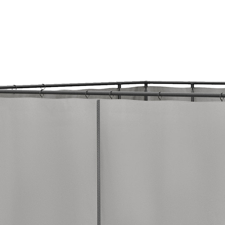 Set of Four 3 x 3m Gazebo Replacement Walls - Light Grey