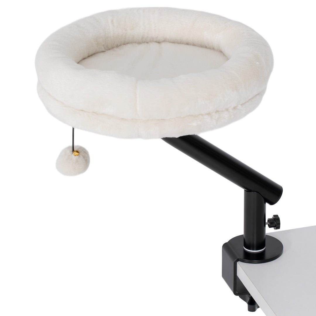 Cat Desk Bed, Cat Hammock 360° Rotatable Adjustable for Window, Table,