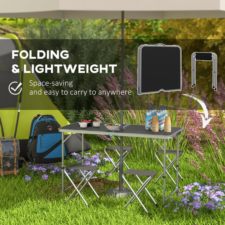 Four-Person Foldable Aluminium Picnic Set