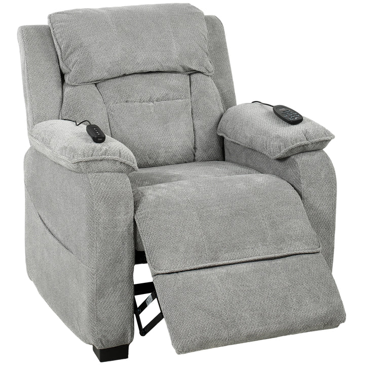 Power Recliner Armchair with Massage and Heat, Electric Reclining Chai