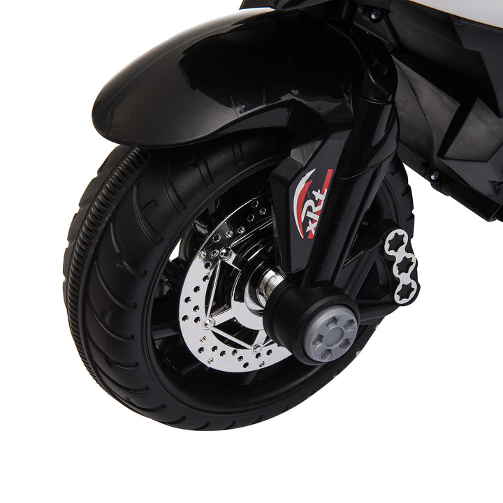 Kids Electric Motorcycle Ride-On Toy, with Three Wheels, Music, Horn, Lights
