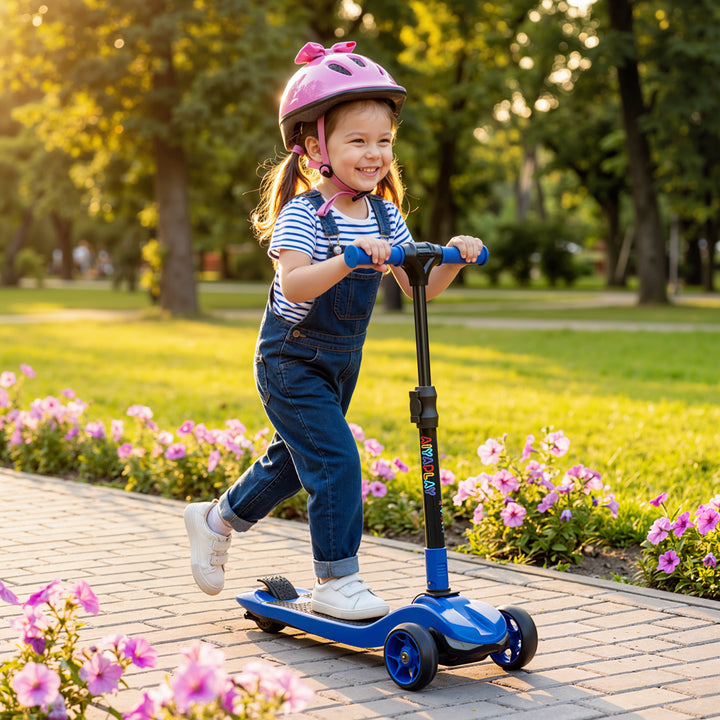 Three-Wheel Foldable Electric Scooter for Kids Aged 6-10 Years