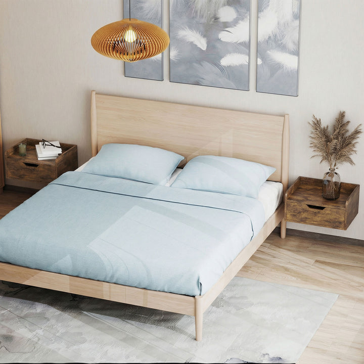 Floating Nightstands Set of 2, Wall Mounted Bedside Table with Drawer 