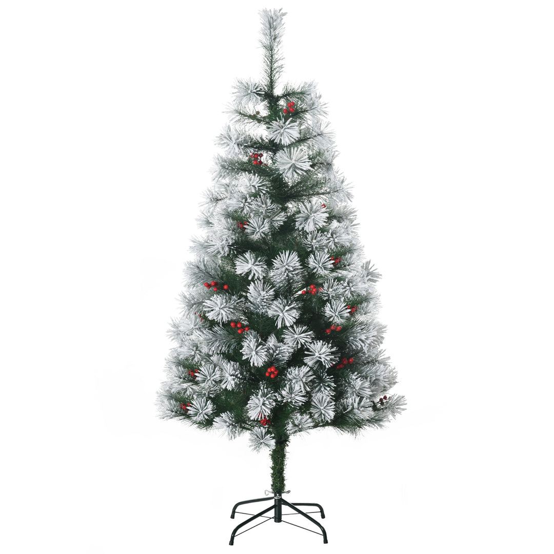 MCL Indoor Christmas Tree Artificial Berry Xmas Decoration with Metal Stand and 184 Tips (5FT(150CM))