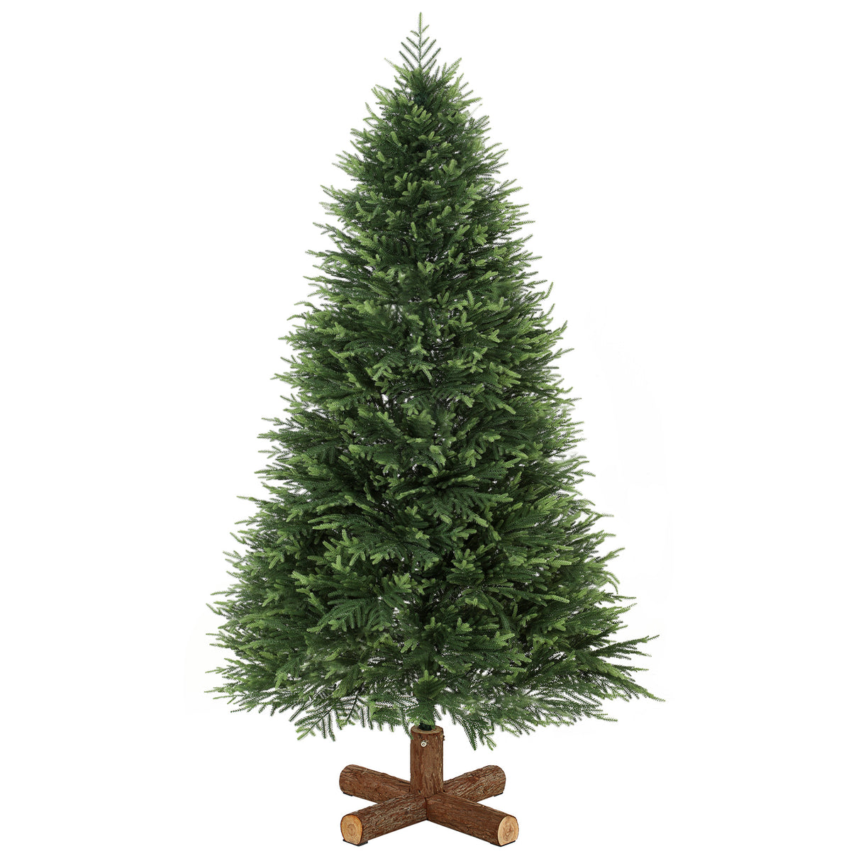 6ft Artificial Christmas Tree, Hinged Xmas Tree with Realistic 751 PE