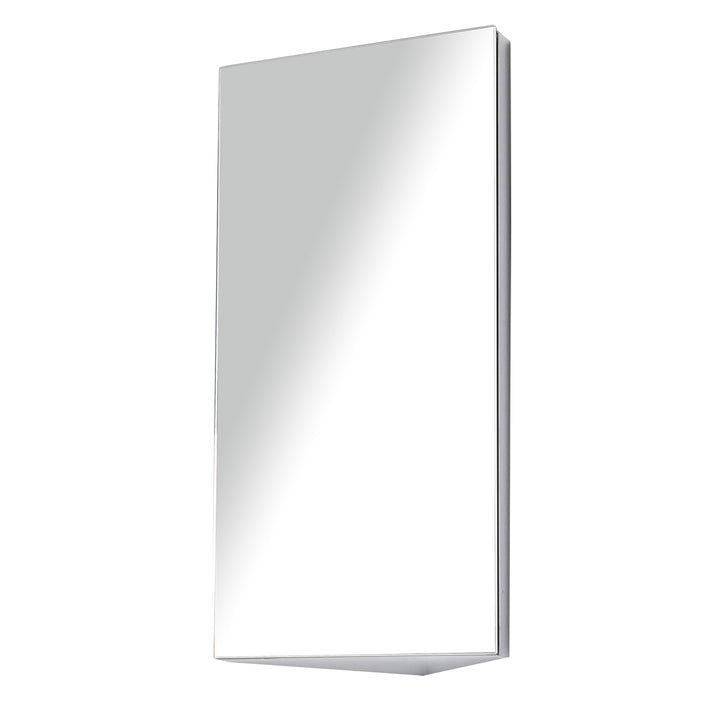MCL Stainless Steel Wall mounted Bathroom Corner Mirror Storage Cabinet Single Door 300mm (W)
