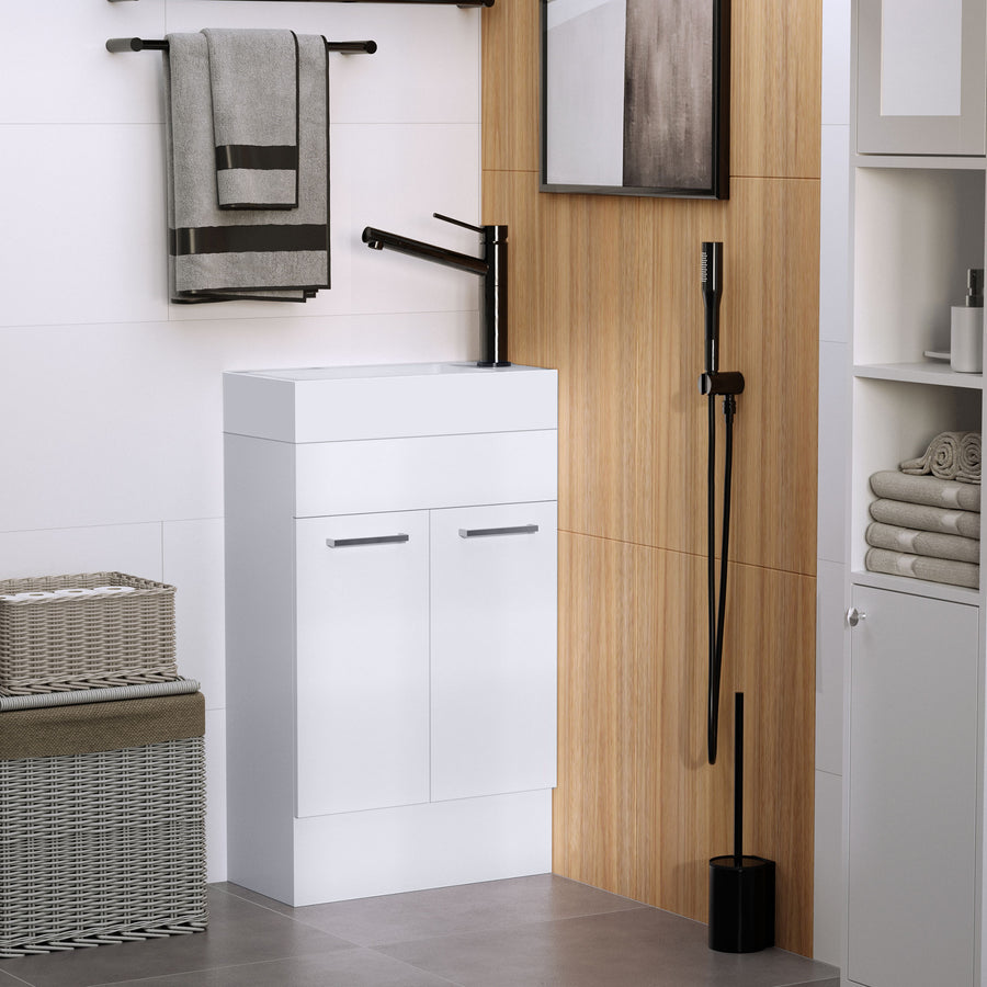 Under Sink Bathroom Vanity Unit Ceramic Basin Sink Cloakroom Storage Cabinet Home Furniture