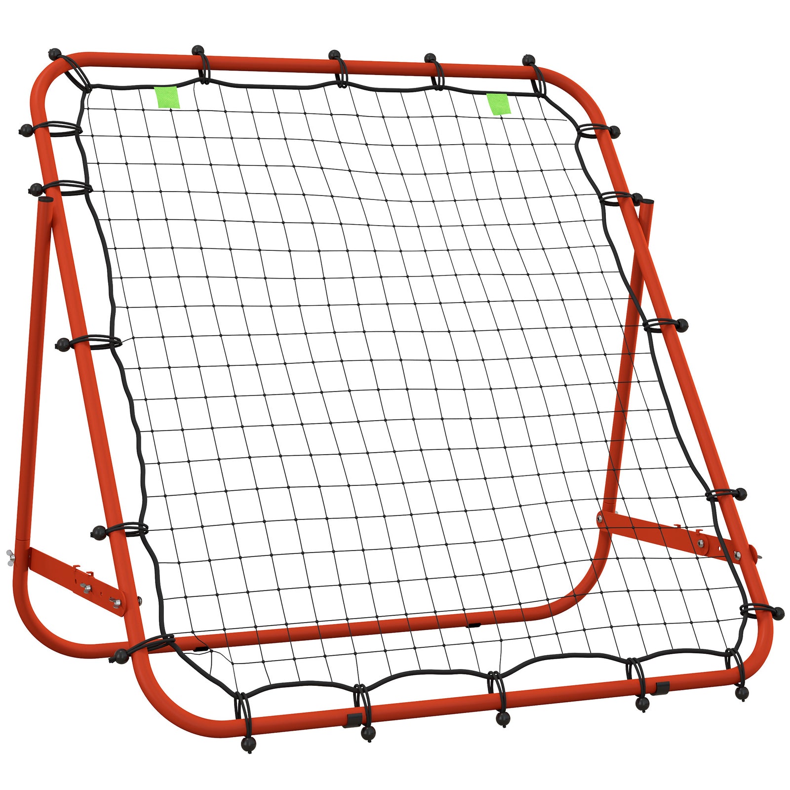 Adjustable Rebounder Net Kickback Target Goal for Teens Adults Training, Red