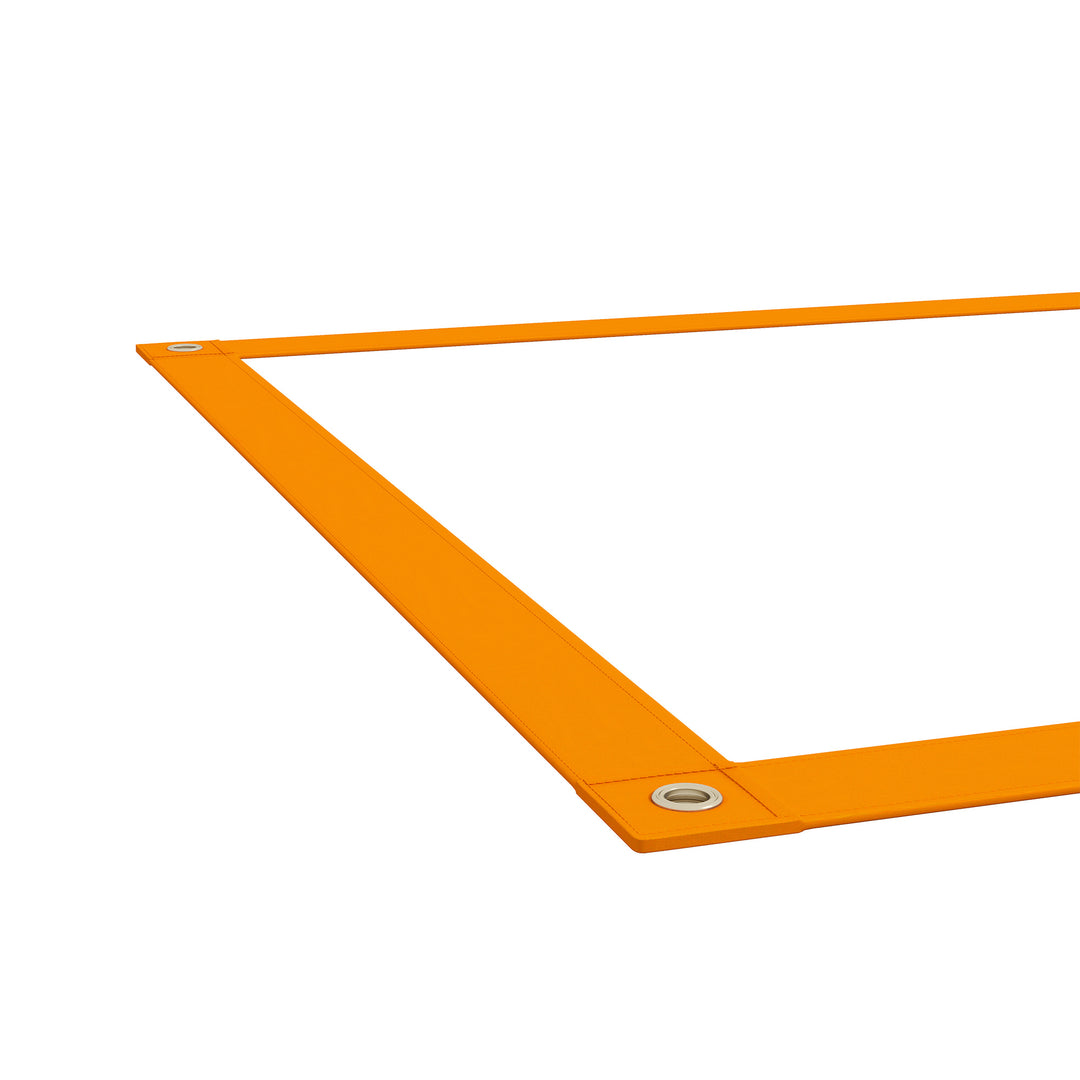 Dog Agility Training Equipment with Weave Poles, Jump Ring, Pause Box, Adjustable Hurdle, Carry Bag, Orange