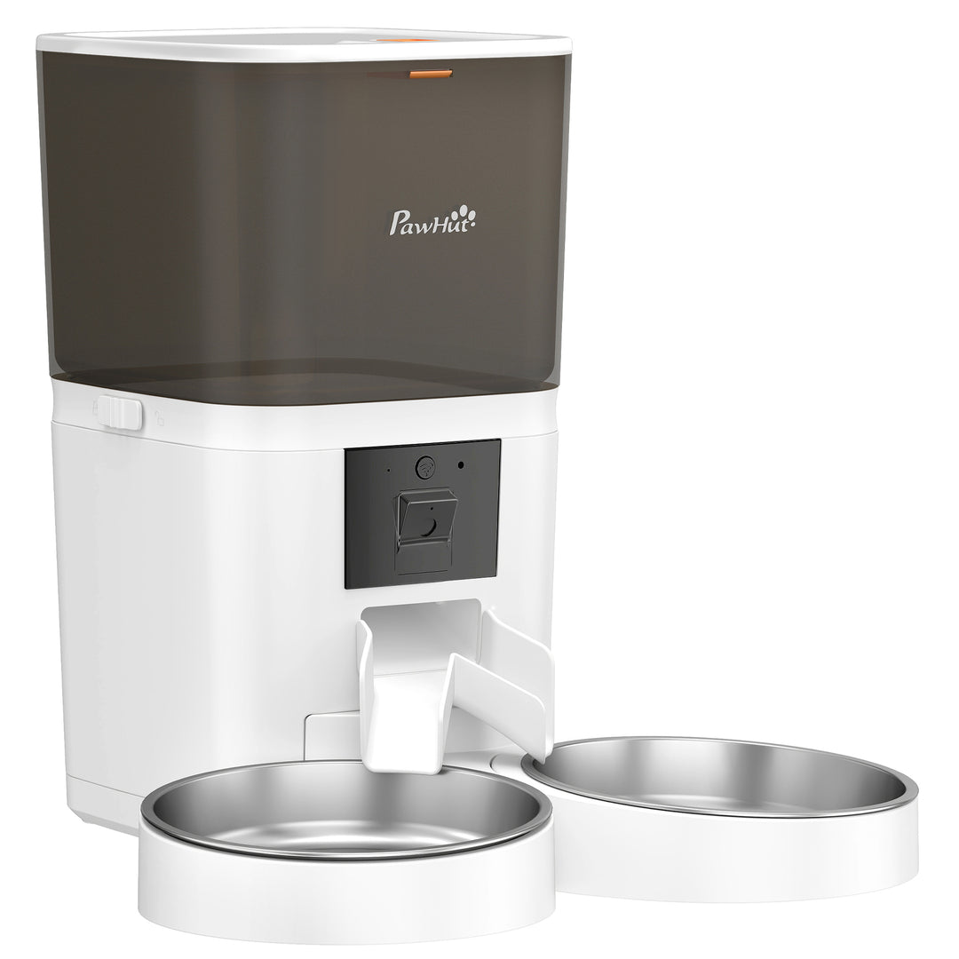 Automatic Cat Feeder for 2 Cats with HD Camera，2.4G &amp; 5G WiFi Pet Food