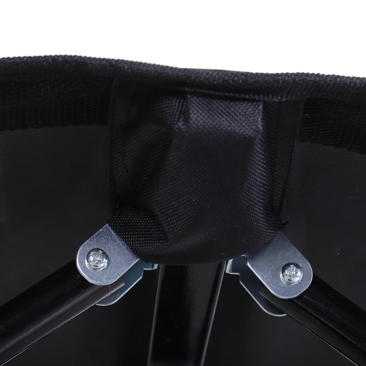 Double Camping Cot Bed, with Bag - Black