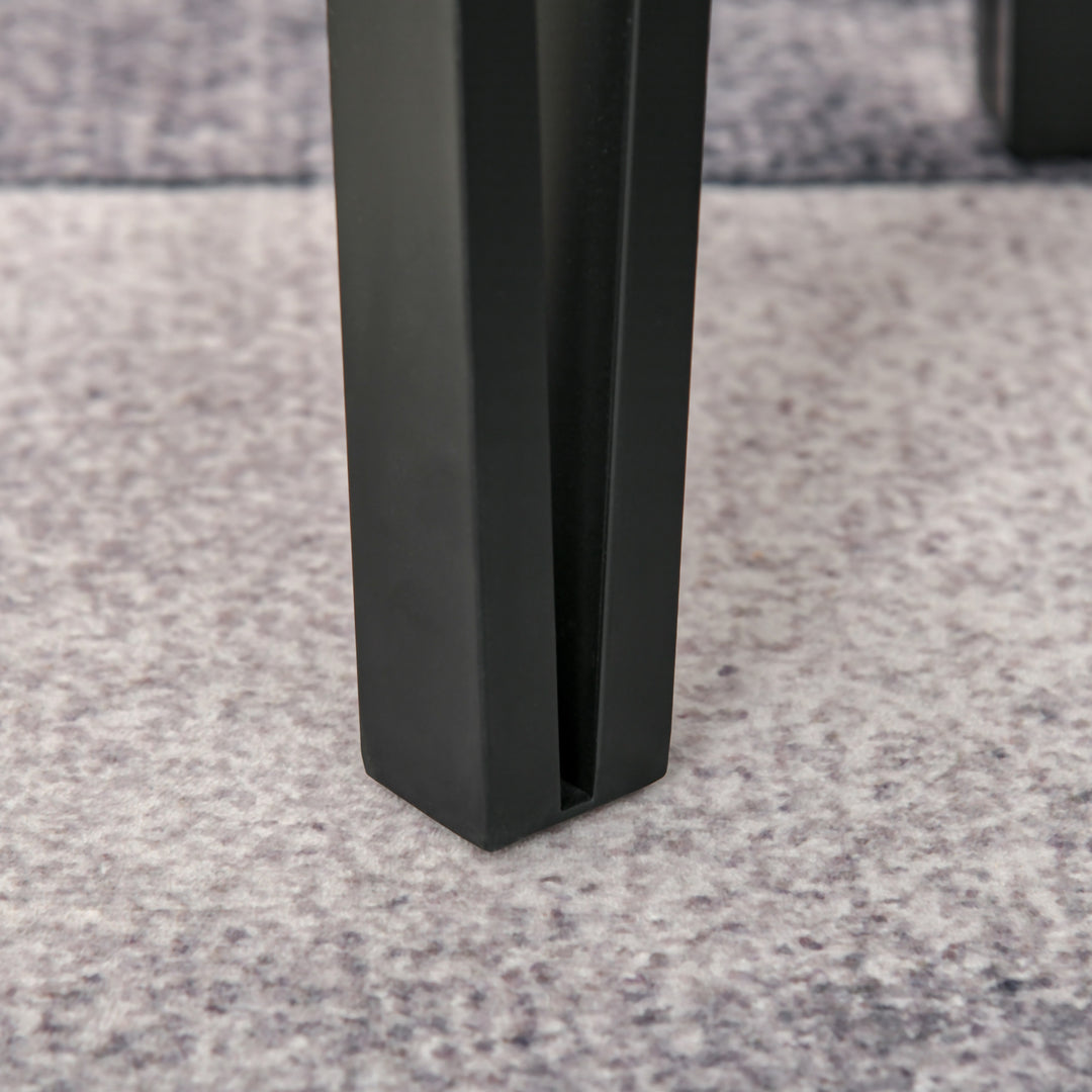 MCL Nest of Tables, Coffee Table Set of 3, Triangle Nesting Tables with Metal Legs, Industrial End Side Table for Living Room, Walnut Wood Grain