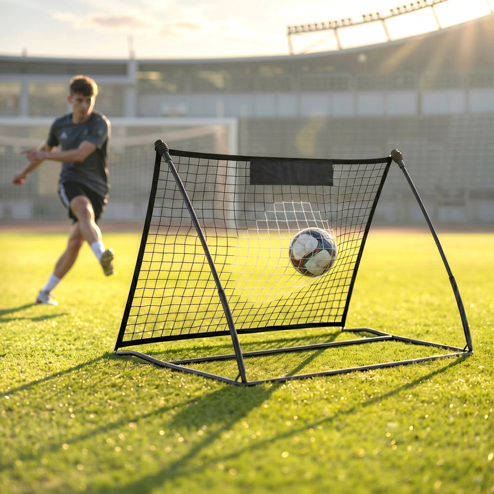 Football Rebounder Net, Portable Kickback Football Rebounder Net with 